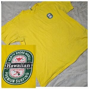 Hawaii North Shore Surfing shirt Hawaiian Surfrider heineken logo surf tee, XL
